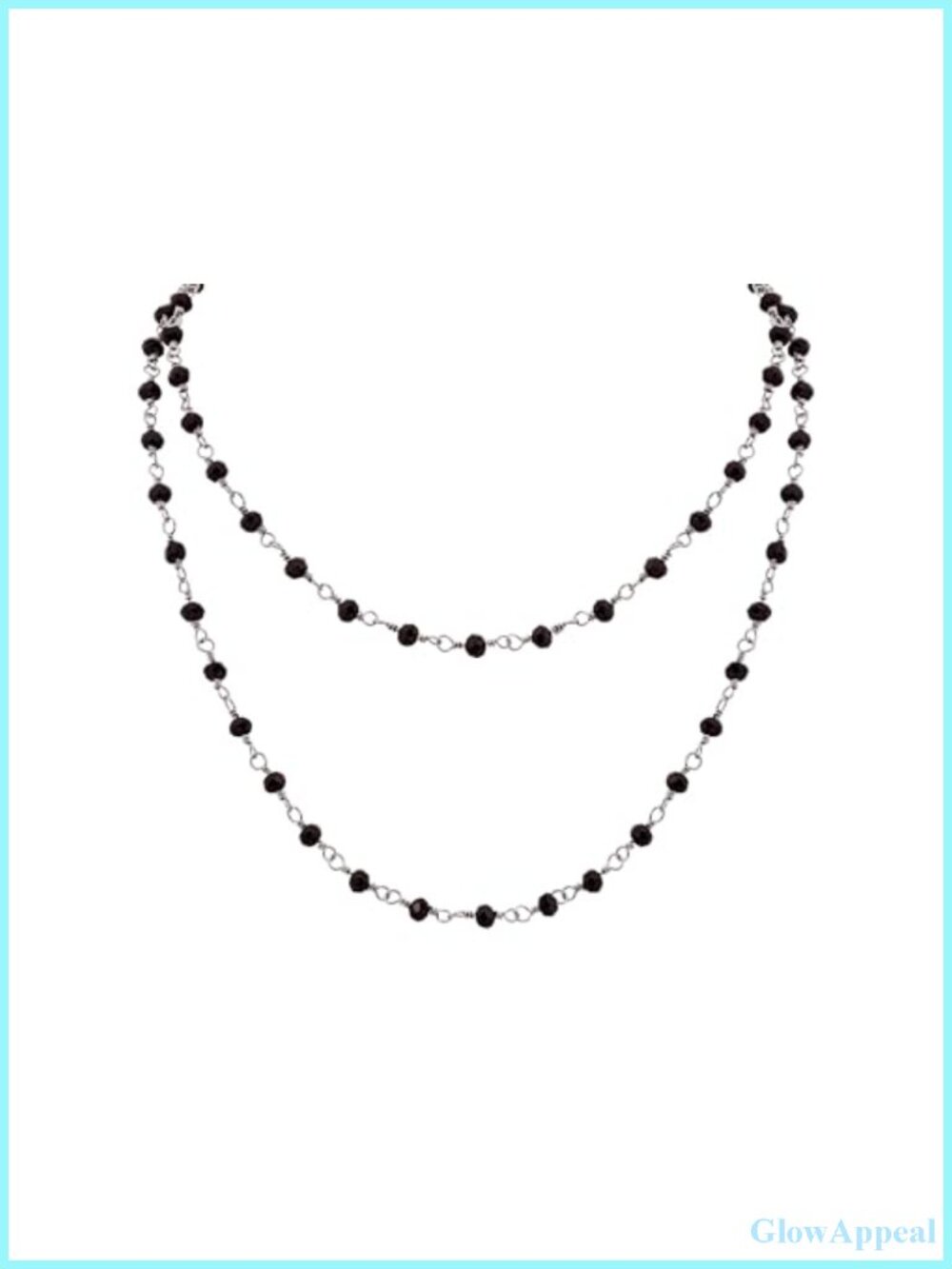 Layered Beaded Choker Necklace Gothic Emo Punk Grunge Stainless Steel
